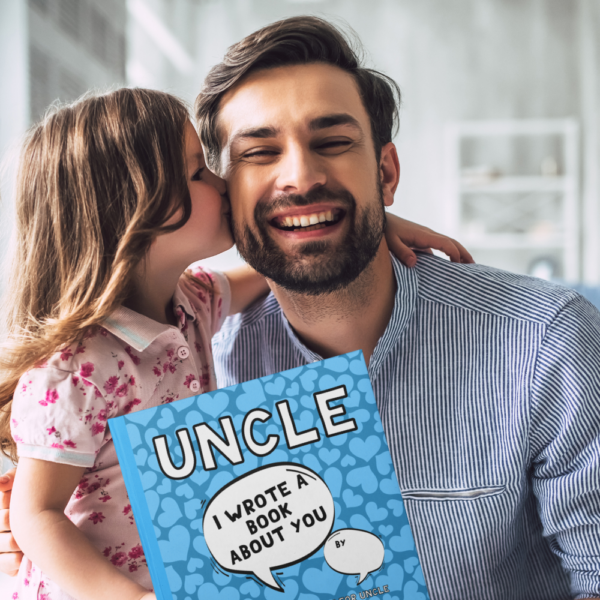 uncle and niece with uncle gift book